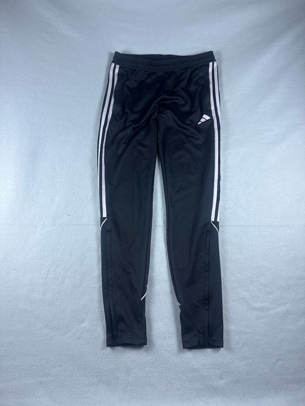 Adidas Tiro Track Pants Mens S Black White 3 Stripes Ankle Zip Soccer Training